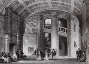Castelo de Chambord, perto de Blois (gravura) de Thomas (after) Allom