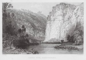 Chee Tor, Derbyshire (gravura) de Thomas (after) Allom