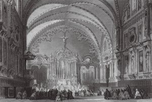 Igreja de St. Tour, Toulouse (gravura) de Thomas (after) Allom