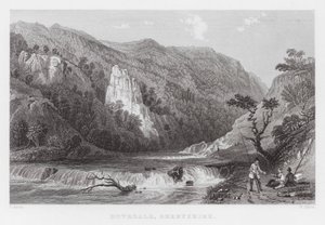 Dovedale, Derbyshire (gravura) de Thomas (after) Allom