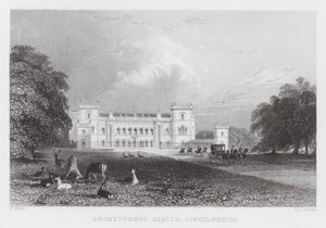 Grimsthorpe Castle, Lincolnshire (gravura) de Thomas (after) Allom