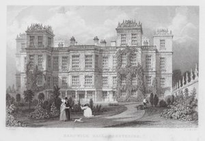 Hardwick Hall, Derbyshire (gravura) de Thomas (after) Allom