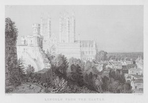 Lincoln do Castelo (gravura) de Thomas (after) Allom