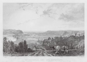 Nottingham, e seus arredores (gravura) de Thomas (after) Allom