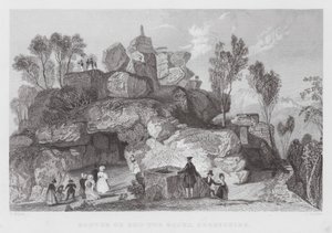 Rooter ou Roo-tor Rocks, Derbyshire (gravura) de Thomas (after) Allom