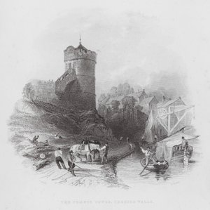 A Torre Phoenix, Chester Walls (gravura) de Thomas (after) Allom
