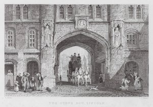 The Stone Bow, Lincoln (gravura) de Thomas (after) Allom