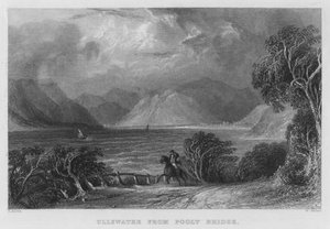 Ullswater from Pooly Bridge (gravura) de Thomas (after) Allom