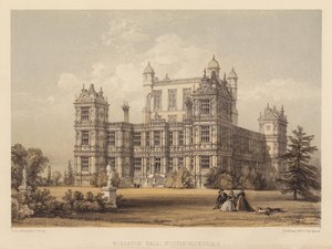 Wollaton Hall, Nottinghamshire (aquatint) de Thomas (after) Allom