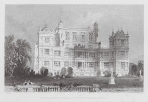 Wollaton Hall, Nottinghamshire (gravura) de Thomas (after) Allom