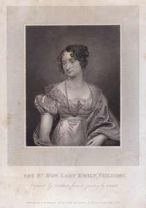 Lady Emily Feilding, quarta filha de William Feilding, Viscount Feilding, e sua esposa Anne de Thomas (after) Kirkby