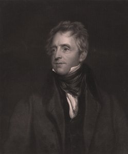 Retrato do ator inglês John Fawcett (1768-1837), gravura de W J Edwards de pintura de Thomas Lawrence, 23x32 cm, Virtue and Co Publisher, Londres