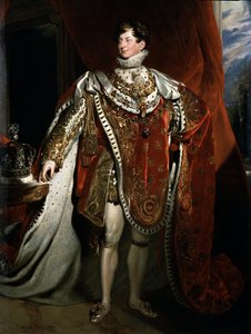 Retrato do Rei de Inglaterra George IV, detalhe