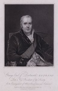 George Legge, 3º Conde de Dartmouth, político britânico e deputado (gravura) de Thomas (after) Phillips
