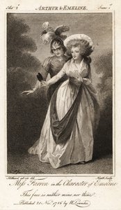 Miss Elizabeth Farren na personagem de Emeline em John Drydens Arthur e Emeline