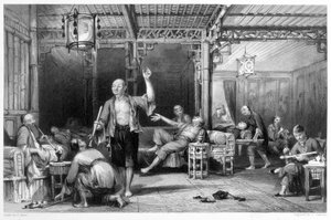 Fumantes de ópio chinês, 1843