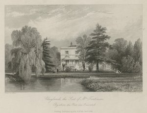Claylands, a sede da Sra. Fentima de Thomas Allom