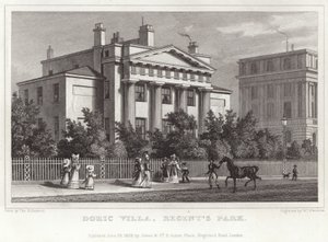 Villa Doric em Regent&39;s Park de Thomas Allom