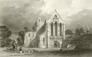 Llanercost Priory, Cumberland de Thomas Allom