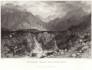 Mardale Head em Westmorland de Thomas Allom