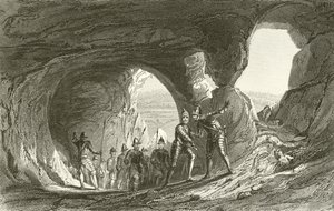 Buraco de Mortimer, Nottingham Castle de Thomas Allom