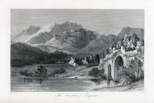 A Acrópole de Pérgamo, 1882 de Thomas Allom