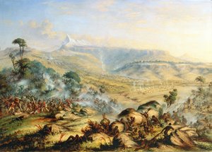 As costas do porco ou um grande pico do Amatola-British-Kaffraria de Thomas Baines