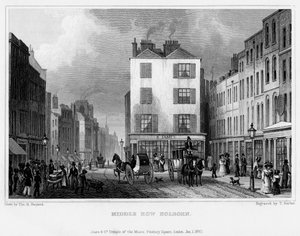 Middle Row, Holborn, Londres, 1830.