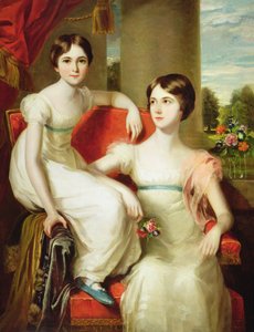 Retrato de Lady Caroline Augusta (d.1898) e Lady Henrietta (d.1860) Pelham-Clinton