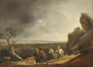 A Tempestade (óleo sobre tela) de Thomas Barker of Bath