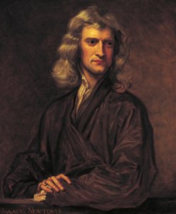 Retrato de Isaac Newton, após o original de Sir Godfrey Kneller de 1689 de Thomas Barlow
