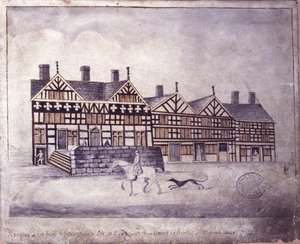 Hanging Ditch, Manchester, 1819 (caneta e tinta no papel)