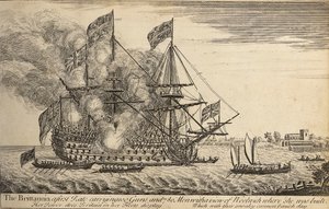 Brittannia", c.1730 (gravura) de Thomas Baston