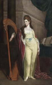 Lady Elisabeth Craven - Retrato de Elizabeth, Baronesa Craven (1750-1828), Later Margravine of Brandenburg-Ansbach par Beach, Thomas (1738-1806). Óleo sobre tela, tamanho : 239x148,6