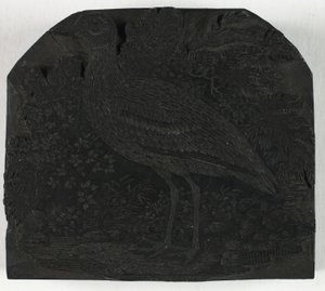Woodblock para The Great Plover, de A History of British Birds de Thomas Bewick