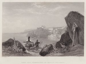 Rock and Promontory of Scylla, Calábria, Itália (gravura) de Thomas Brabazon Aylmer
