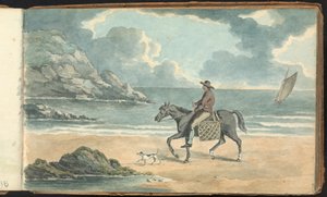 Álbum de Estudos da Paisagem e das Figuras: O Homem Montar a Cavalo na Praia