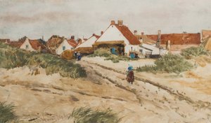 Nearing Sunset, Katwijk, Holanda, 1894 (wc no papel)