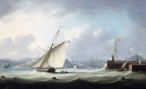 A chegada de George IV no porto de Leith, 1822