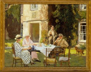 Thomas C.Dugdale, A festa do chá - pintura