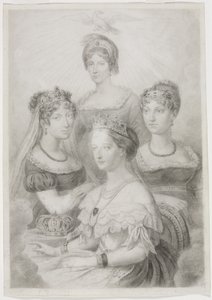 Bonaparte Mulher (giz preto) de Thomas Casimir Regnault