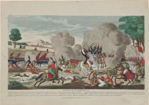 A Batalha de Friedland. Uma carga da guarda russa Leib em 14 de junho de 1807, 1808 de Thomas Charles Naudet