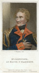 Johnstone como Major OFlaherty, 1818.