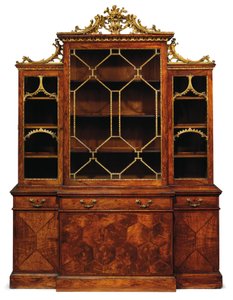 Estante de livros quebrada George II