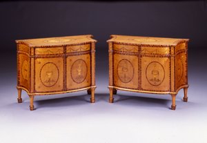 Par de mercadorias George III (harewood & kingwood) de Thomas Chippendale