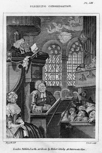 Congregação Adormecida, século XVIII. de Thomas Clerk