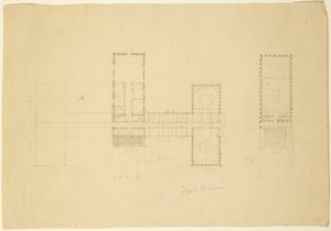 Grande plano da casa do estado de Ohio, c.1838 de Thomas Cole
