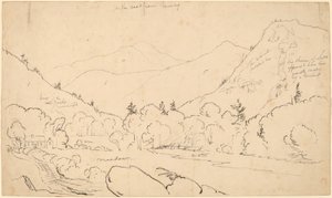 Na estrada de Conway de Thomas Cole