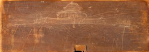 Esboço para o projeto do Capitólio do Estado de Ohio, c. 1838. de Thomas Cole