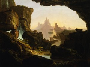 O Abaixamento das Águas do Dilúvio, 1829. de Thomas Cole